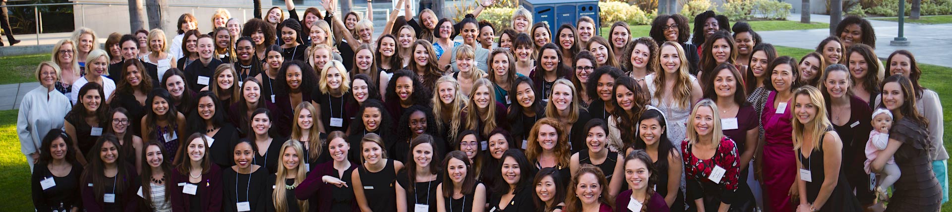 Large group shot of women from the Belles service organization